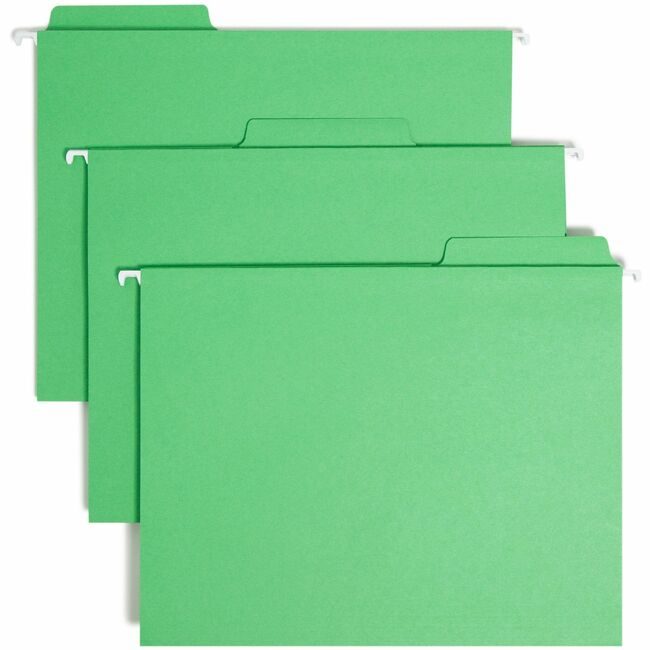 Smead Manufacturing Co. Folder Hanging Letter 1/3 Green SMD64098