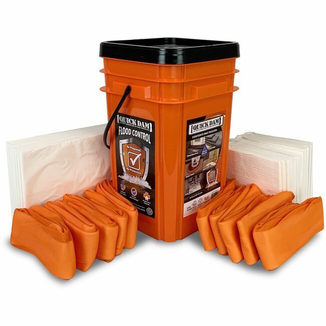 Absorbent Specialty Products Quick Dam Kit Combo Fld Bckt 40KT/CT APRWUGGV