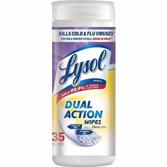 Reckitt Lysol / Resolve / Air Wick / Easy-Off / product-specific Wipes Dualact Citrus 35 Count RAC81143