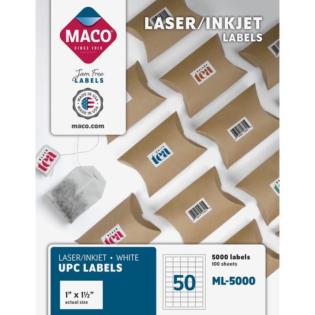 Chartpak, Inc. Maco Label Lsr 1X1-1/2 We MACML-5000