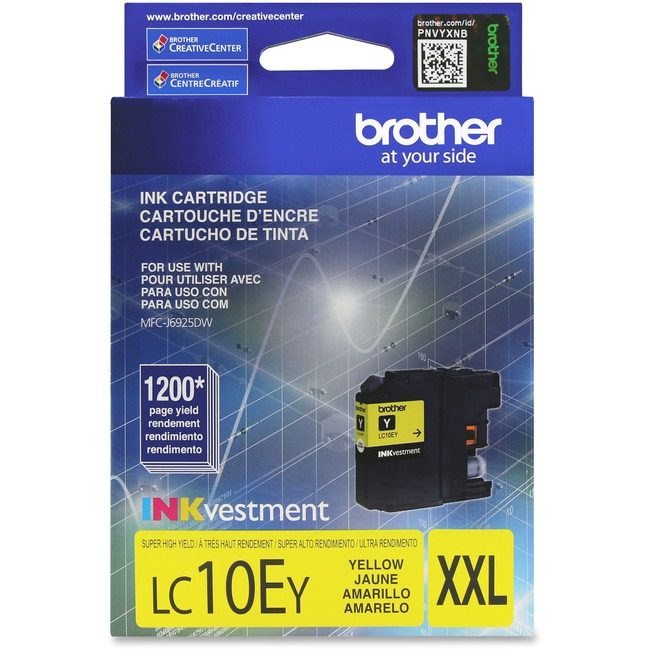 Brother International Crtdg Ink Yw XXL BRTLC10EY