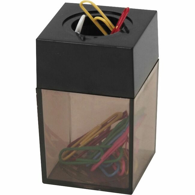 Business Source Dispenser Clip Magn Smk/Blk BSN11796