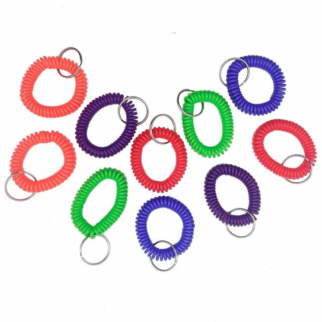 Sparco Keyring Coil Wrist 10 Pack SPR02884