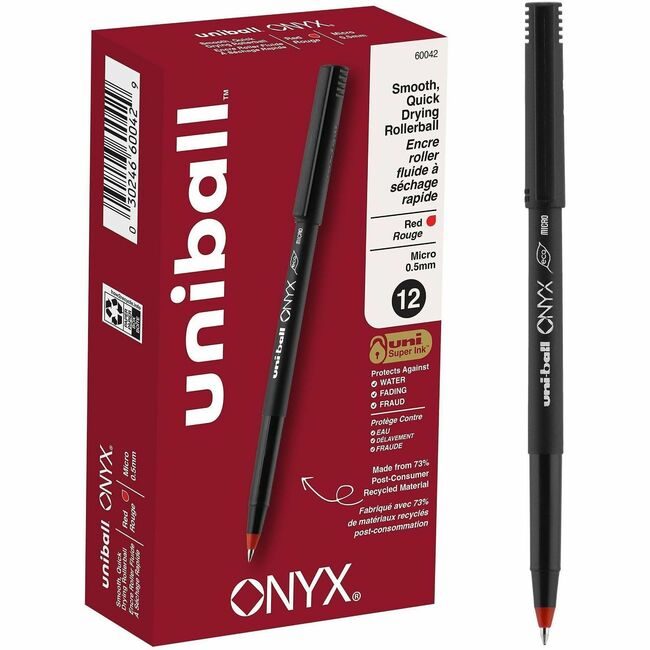 Mitsubishi Pencil Co. / uni-ball Pen Onyx 0.5MM Red UBC60042