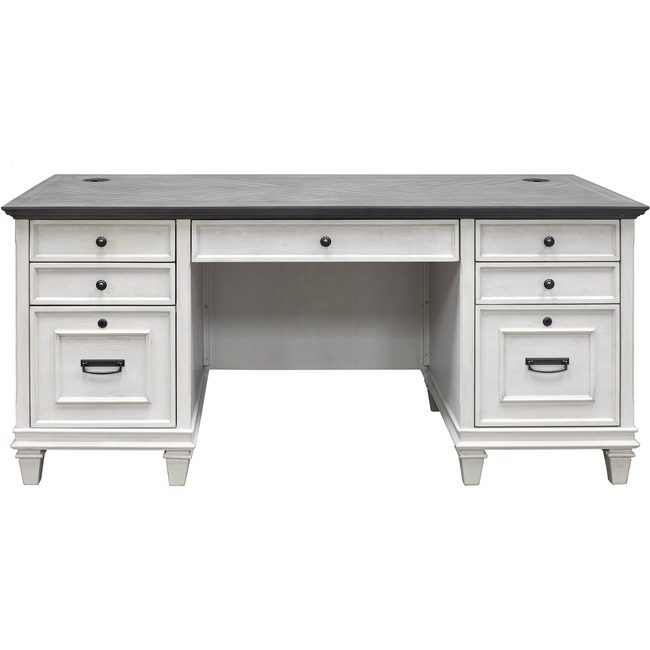 Martin Furniture Desk Doublepedestal 69.5WX31HX MRTIMHF680W