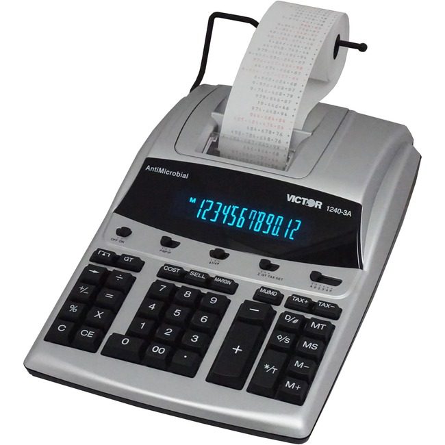 Victor Technology Calc Prnt Comm 2CLR 12DGT VCT1240-3A