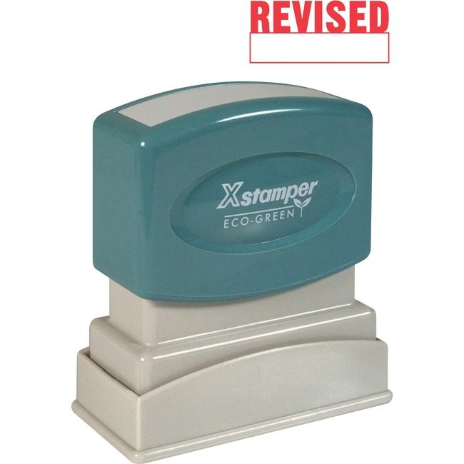 Shachihata / Xstamper Stamp Pre-Inked Revised Red XST1219