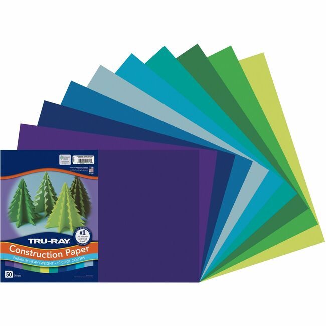 Pacon Corporation Paper Const 12X18 Cool 50SH PAC102943