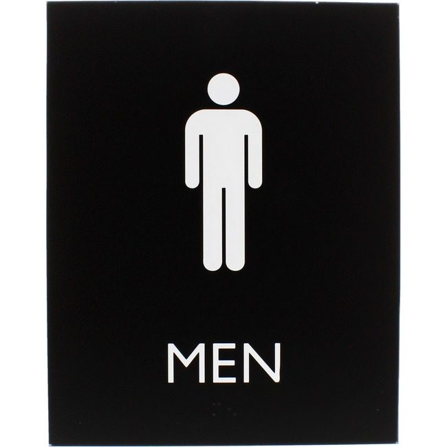 Lorell Sign 8.5X6.75 Ada Men Rr LLR02667