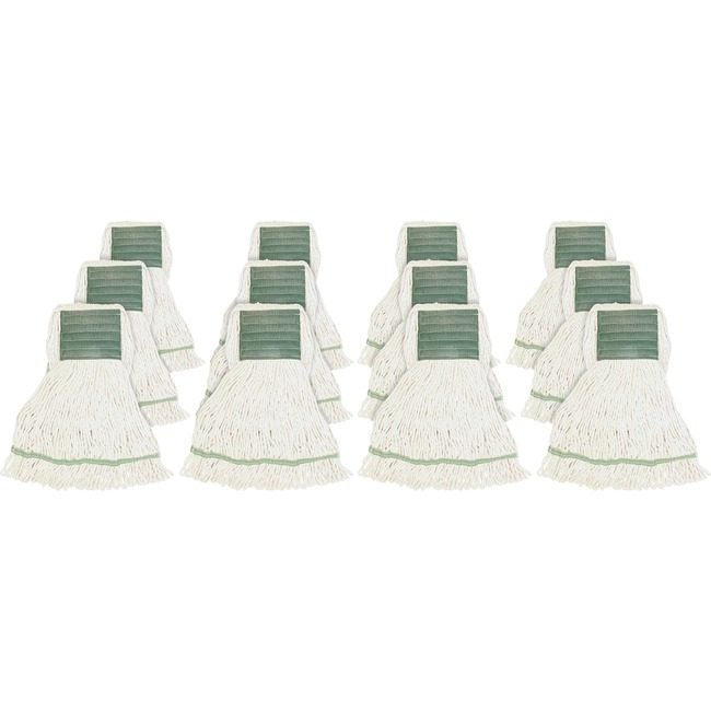 Genuine Joe Mop Medium Rayon Cotton White GJOMWH5BCT