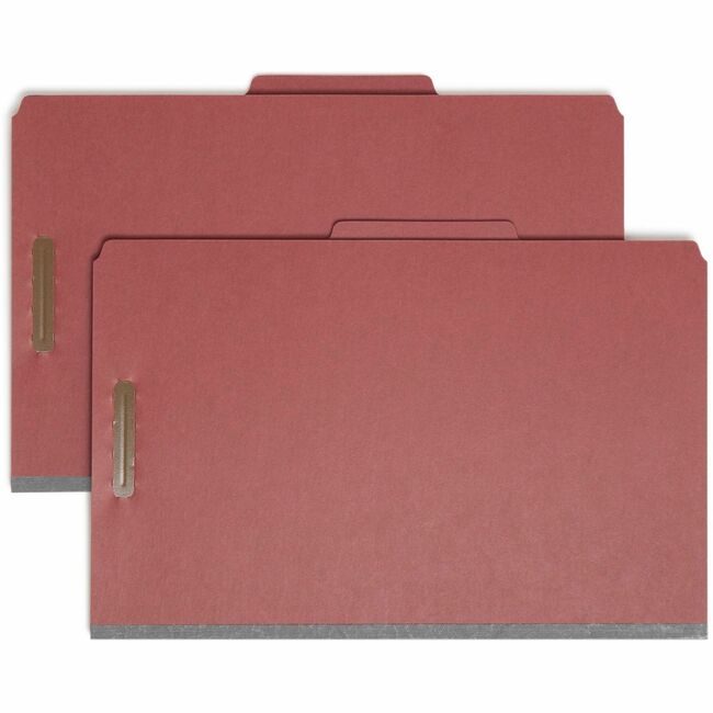 Smead Manufacturing Co. Folder Classf Legal 3DIV Red SMD19099