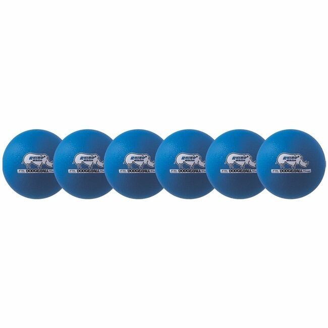 Champion Sports Dodgeball Foam Neonblue CSIRXD6NBLSET