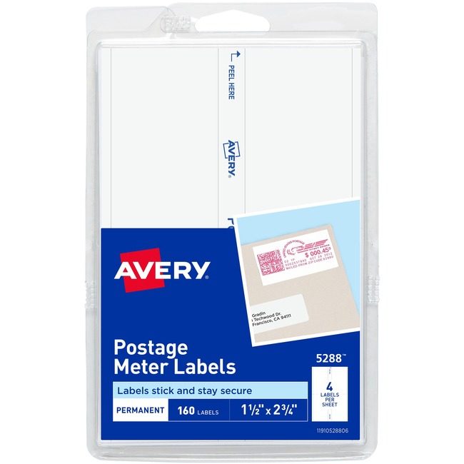 Avery Products Corporation Label Postage Meter We 160 AVE05288