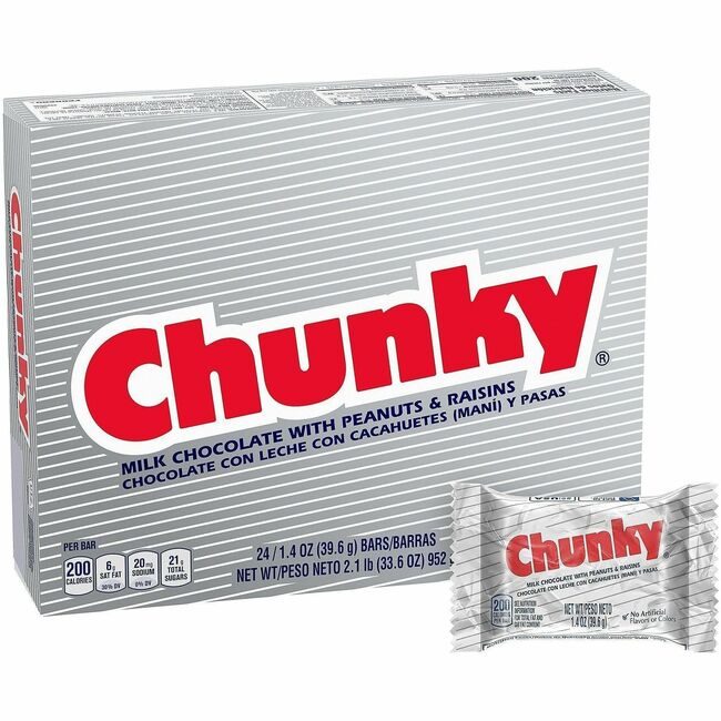 Varies / verify SKU SKU-LEVEL VERIFICATION REQUIRED Candy Chunky Bars 24 Count GRR20900162