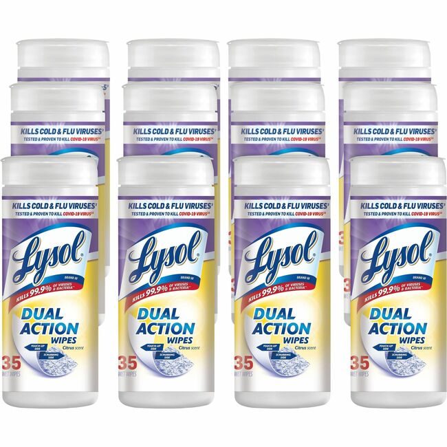 Reckitt Lysol / Resolve / Air Wick / Easy-Off / product-specific Wipes Dualact Citrus 35 Count RAC81143CT
