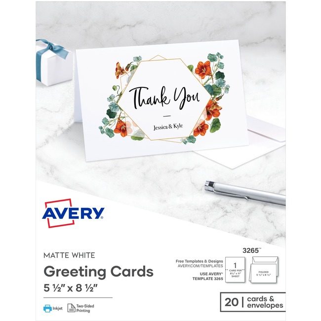 Avery Products Corporation Kit Inkjet 1/2FLDBLNKCLRD AVE3265