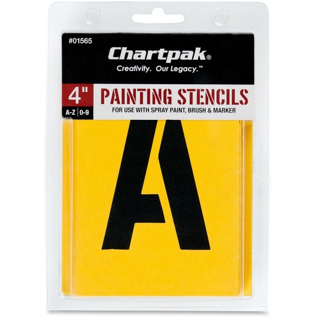 Chartpak Letters/Numbers Stencils Paint CHA01565