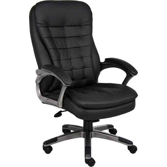Boss Office Products High Back Exec Blk Cp Vinyl BOPVSBO9331