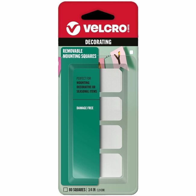 VELCRO Brand Velcro Companies Brand Tape Mount Remov .75" SQ.80 VEK30171