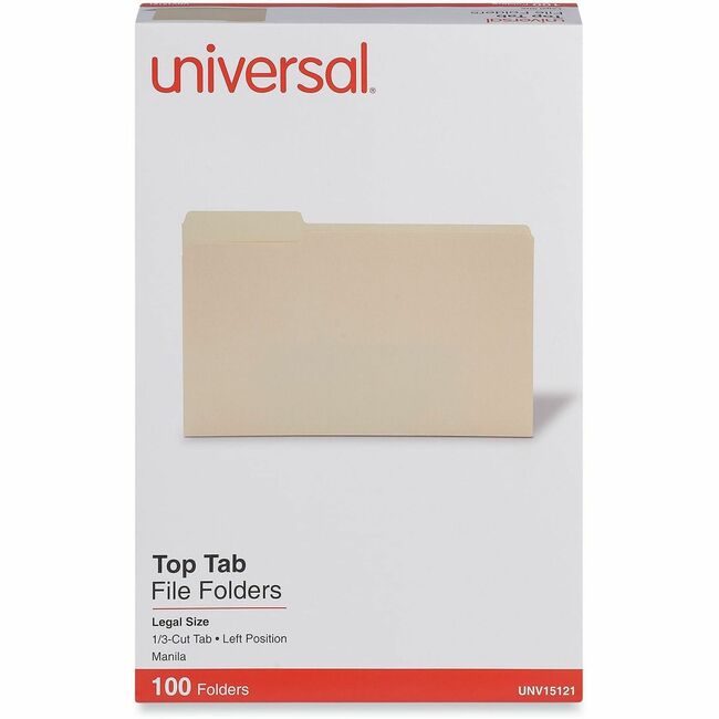 Universal Office Products Folder Mla 1/3CT Legal POS1 UNV15121