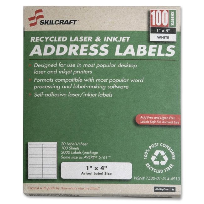 Varies / verify SKU SKU-LEVEL VERIFICATION REQUIRED Label Address Recycled Lase NSN5144913