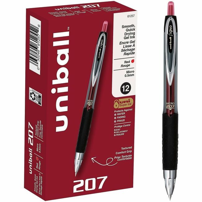 Mitsubishi Pencil Co. / uni-ball Pen Gel 207 Retrct 0.5MM Red UBC61257
