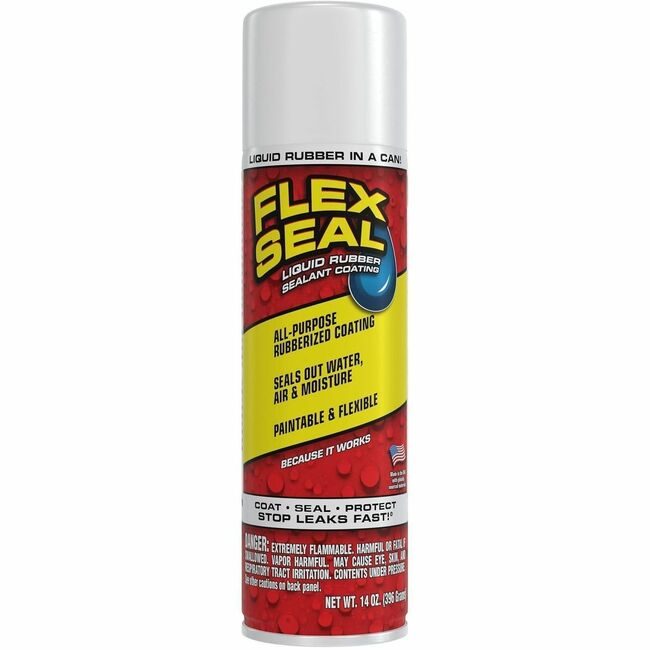 Swift Response, LLC Flex Seal Rubber Liquid 14OZ White FLXFSWHTR20