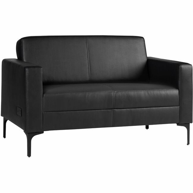 Lorell Chair Loveseat Am Vinyl Black LLR86951