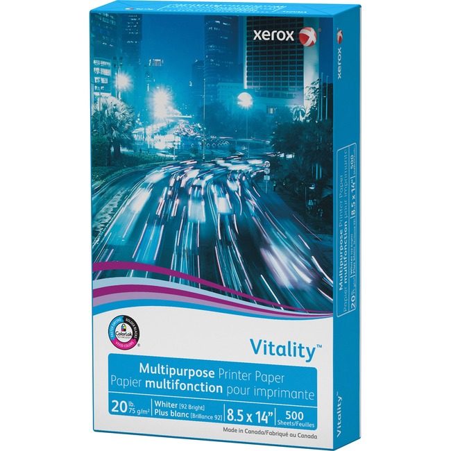 Xerox Corporation Paper Copy Vitality 8.5X14 XER3R02051