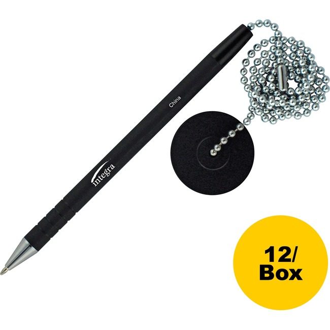 Integra Pen Counter Antimcrb 24" Black ITA38648BX