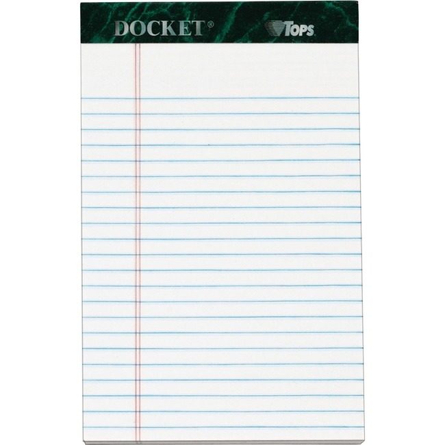 TOPS Products Pad Jr Lgl Dckt 5X8 12 Pack We TOP63360