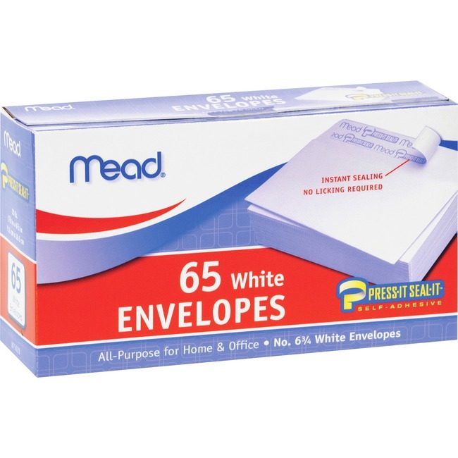 ACCO Brands Mead / Five Star Envelopes Plain Prs&Sl #6.7 MEA75028