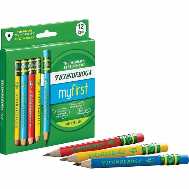 Dixon / Ticonderoga Dixon Ticonderoga Company / Pncl Shrt Myfrst Assorted 12 Count DIXX33112
