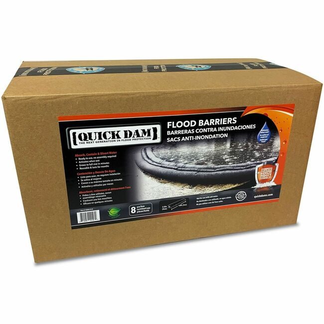 Absorbent Specialty Products Quick Dam Barrier Flood 10 8EA/CT APRQD6108