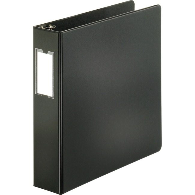 Business Source Binder Lblhldr Slant 2" Black BSN33109