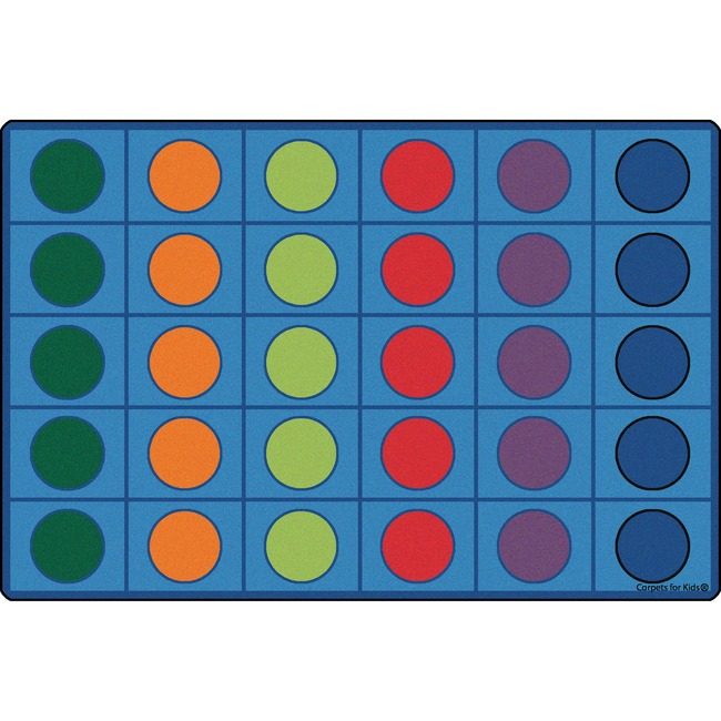 Carpets for Kids Rug Rec Clrfl Rows 76"X12 CPT4212