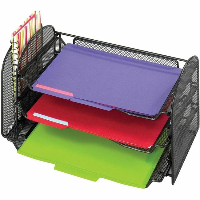 Safco Products Organizer Msh W/Try 2UP 2HZ SAF3265BL