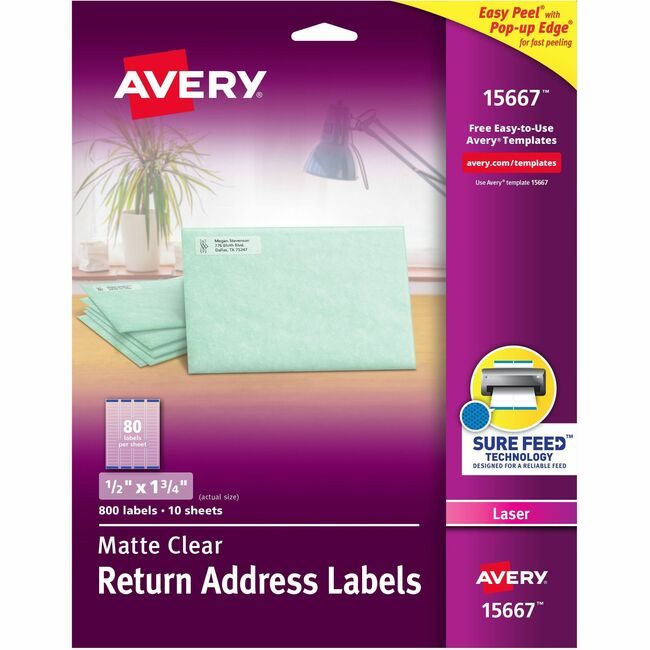 Avery Products Corporation Labels Easypeel 800/PK AVE15667