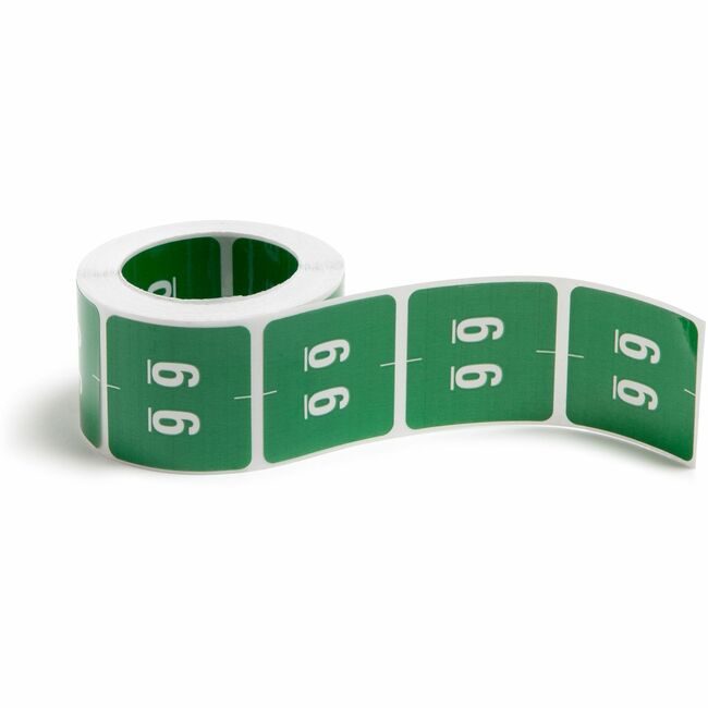 Smead Manufacturing Co. Label Dcc Endtab "6" Green SMD67426