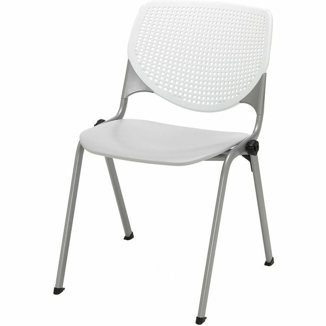 KFI Seating Chair Kool Stack White Ltgy KFI2300BKB08S13