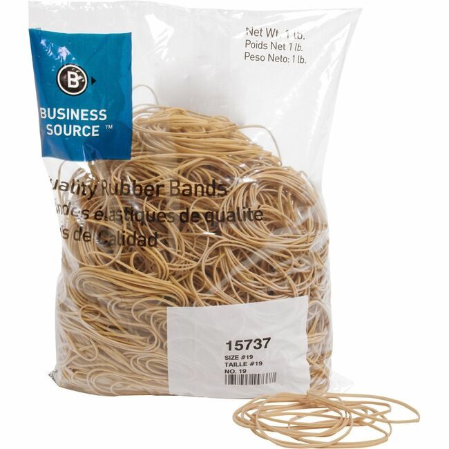 Business Source Rubberbands SIZE #19 1LB BSN15737