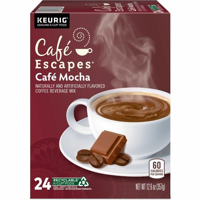 Keurig Dr Pepper / Green Mountain Coffee Roasters Kcup Cafescp Cafemocha 24BX GMT6803