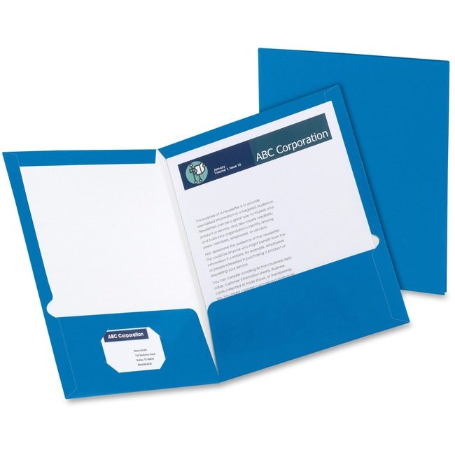 TOPS Products / ACCO legacy Oxford Folder 2POCKET Laminated Be OXF51701