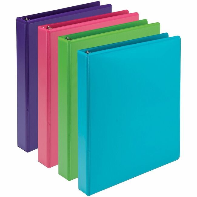 Samsill Binder Ec 1" Assorted 4-PACK SAMMS48639