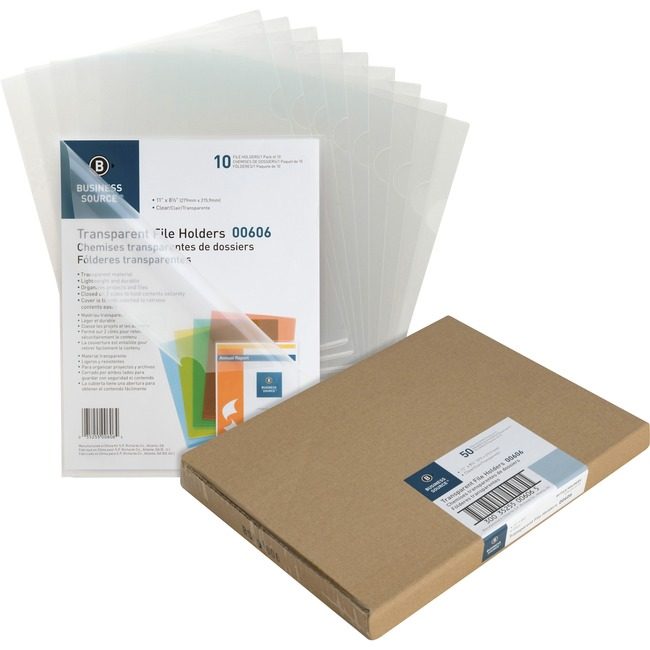 Business Source Folder File Letter Trnsprnt Clear BSN00606BX