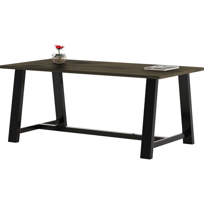 KFI Seating Table W/Wdtop 36X72 Wn KFIT3672BMTLFTB