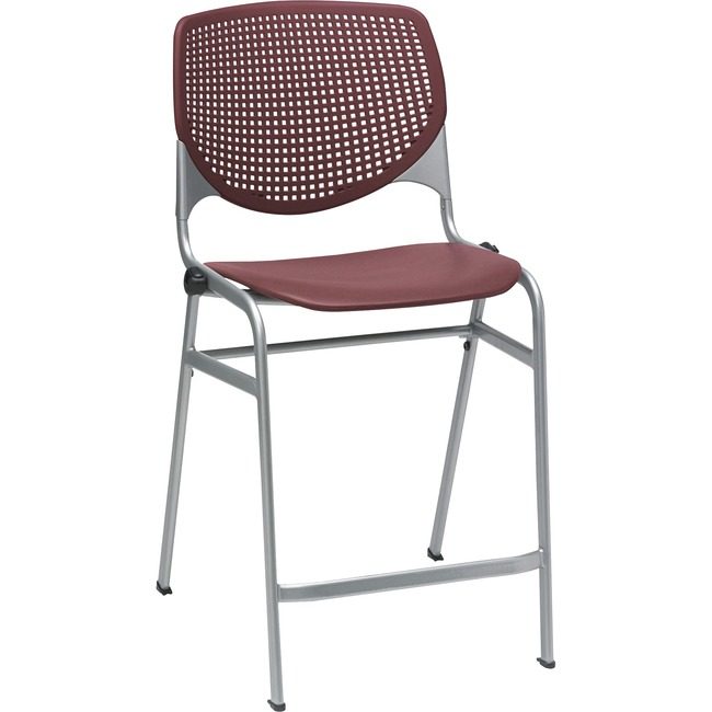 KFI Seating Stool Counter Burgundy KFICT2300BKP07