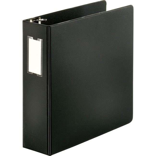 Business Source Binder Lblhldr Slant 3" Black BSN33113
