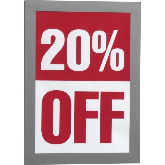 DURABLE Sign Hfletter 5.5X8.5 Slv DBL491323