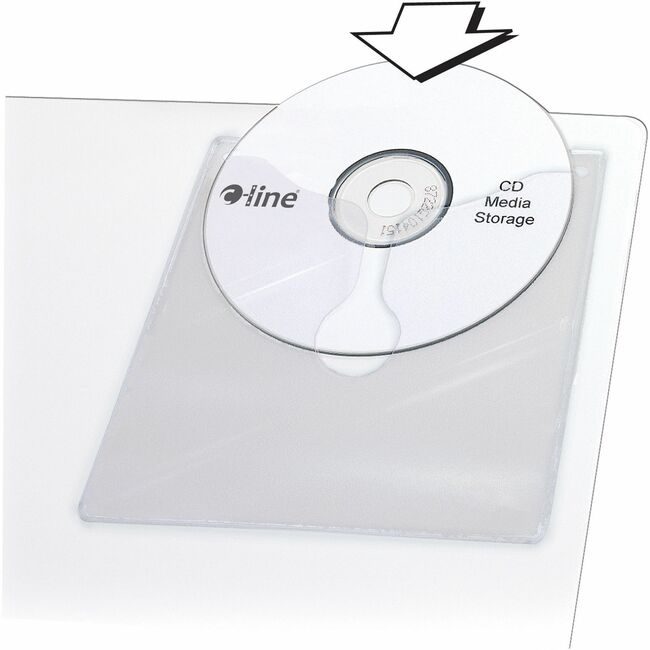 C-Line Products Holder Cd Self Adhes CLI70568
